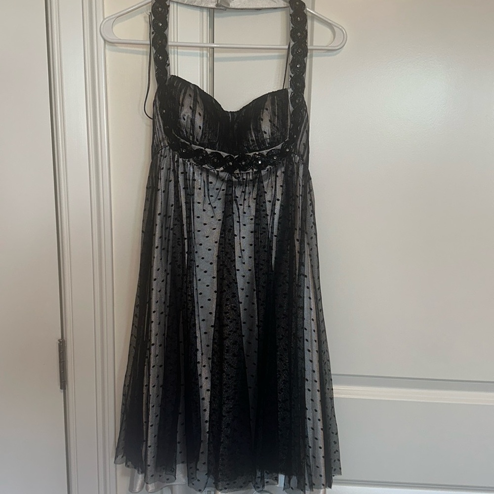 Niteline Black and Silver mini dress
